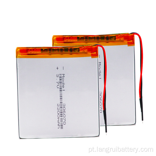 2200mAh 3.7V Bateria de polímero de li personalizado
